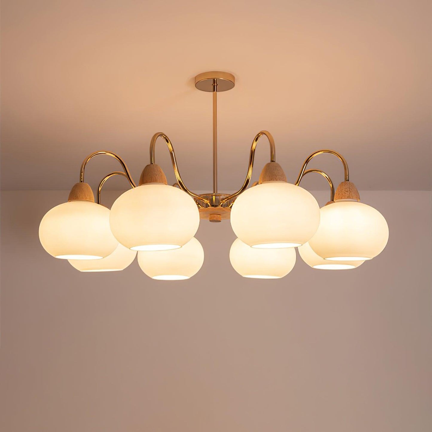 Glass Persimmon Chandelier