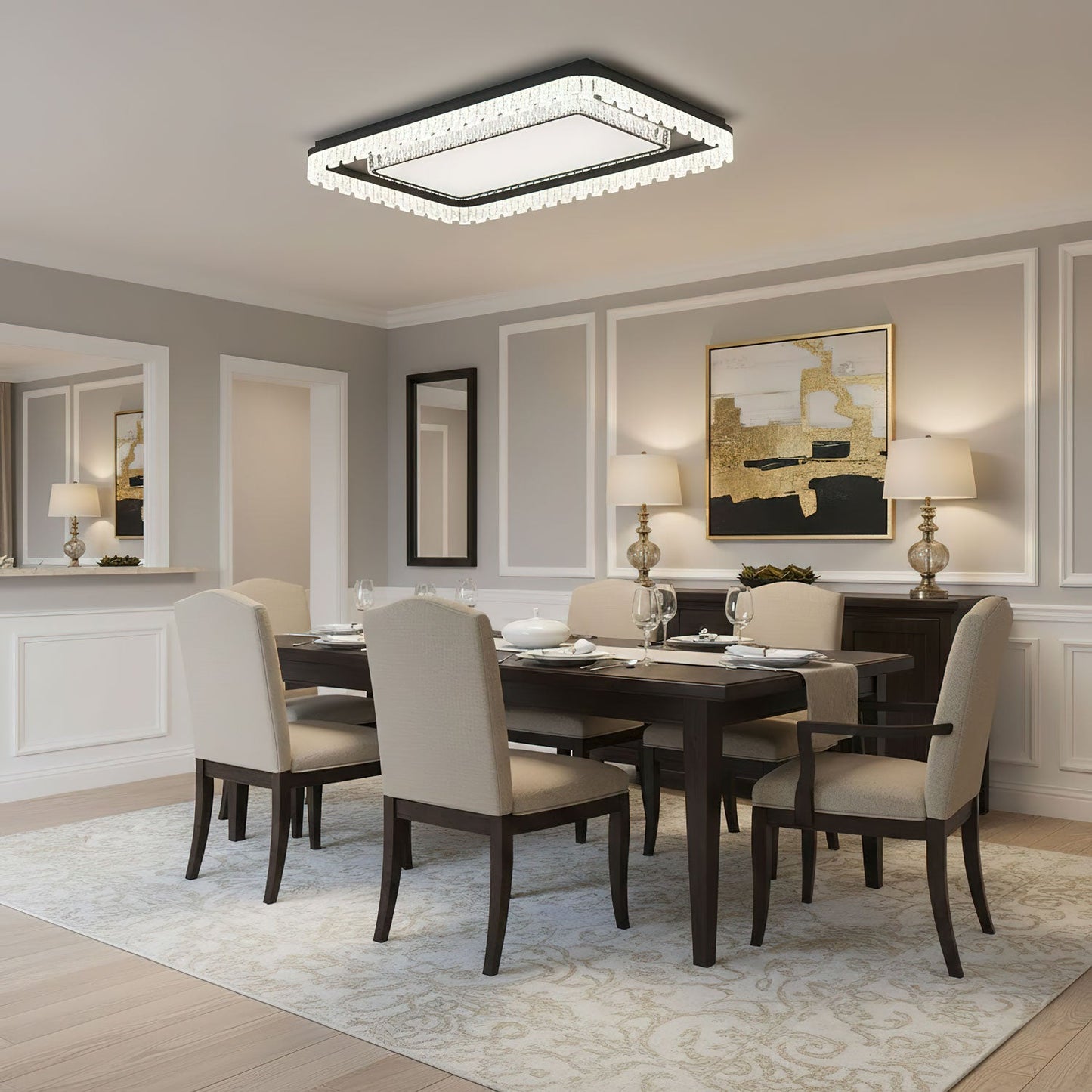 Glimmer Crystal Ceiling Light