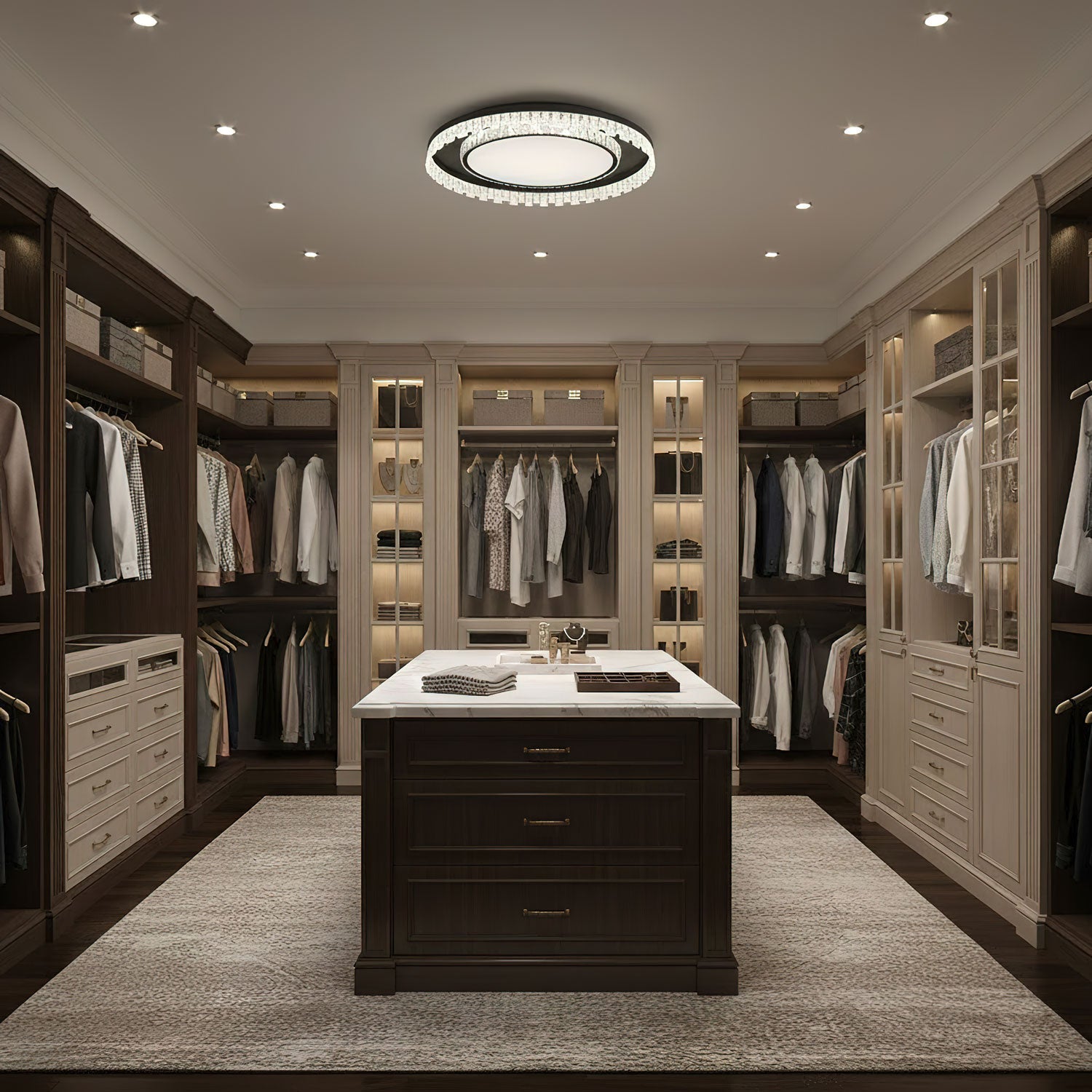 Glimmer Crystal Ceiling Light