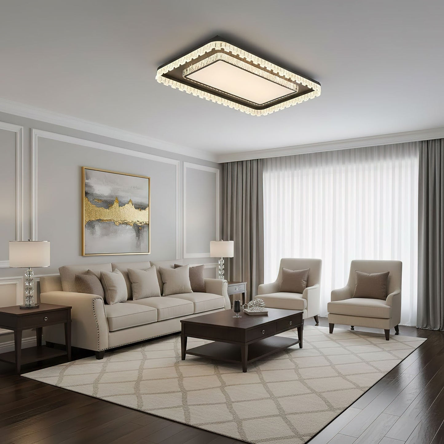 Glimmer Crystal Ceiling Light