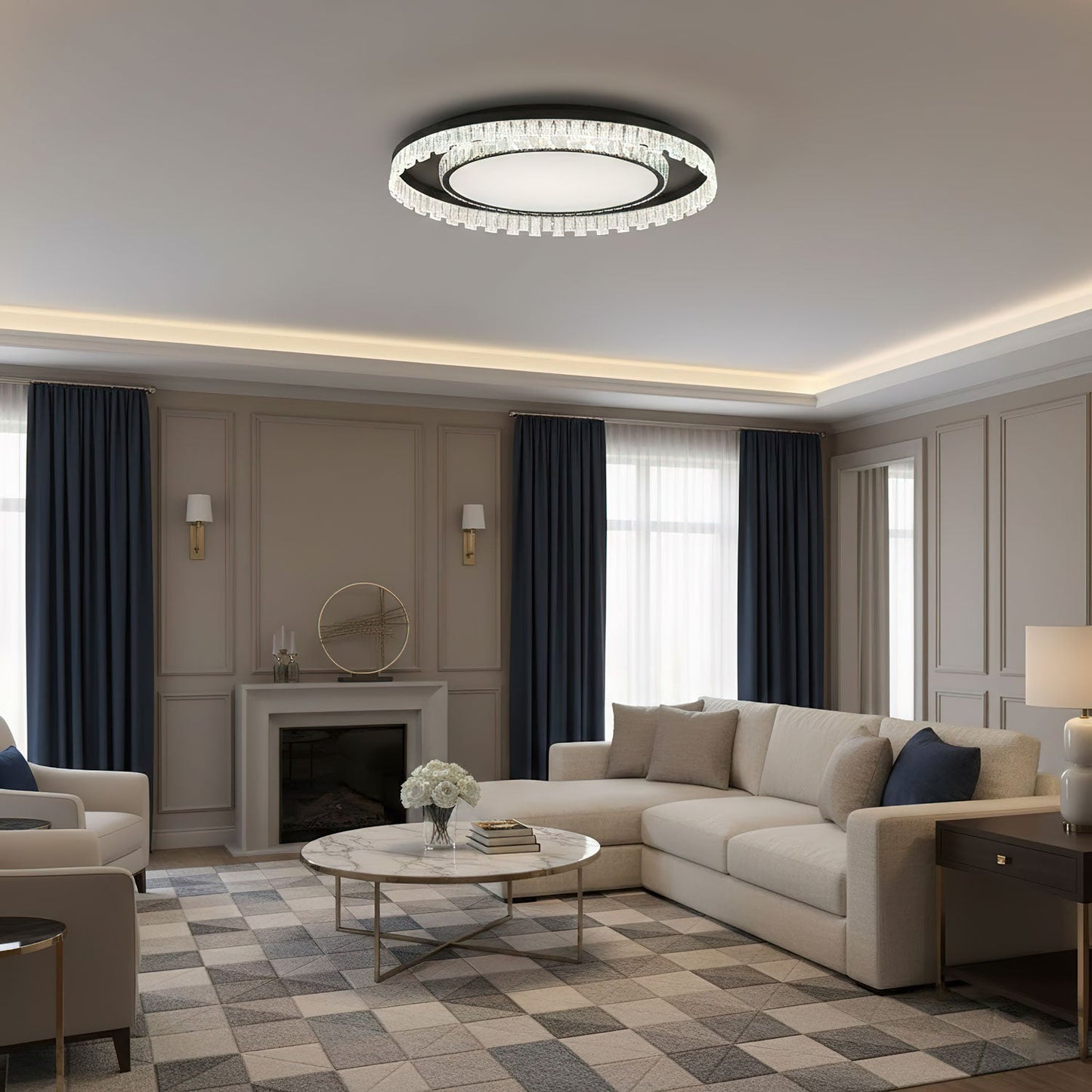 Glimmer Crystal Ceiling Light