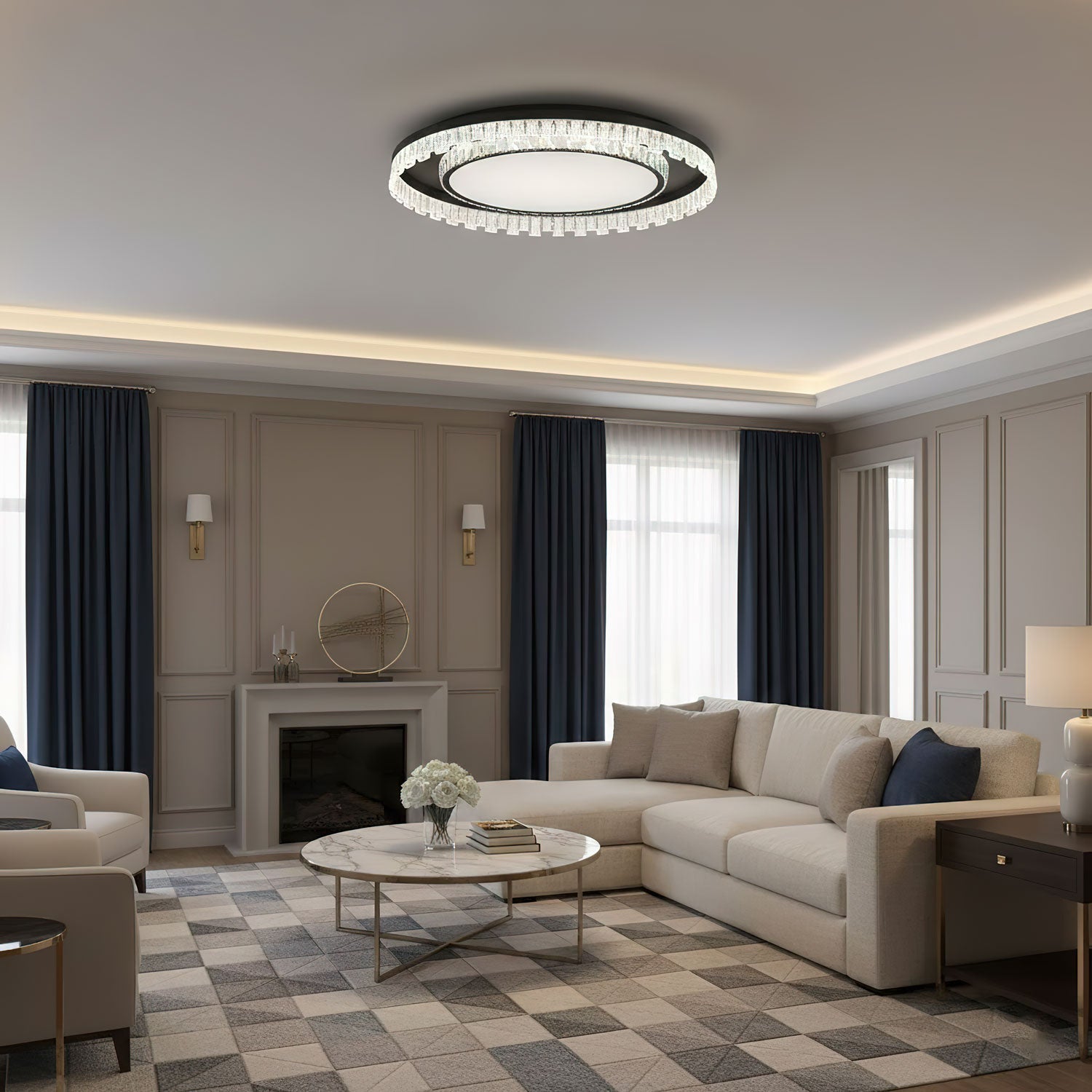 Glimmer Crystal Ceiling Light