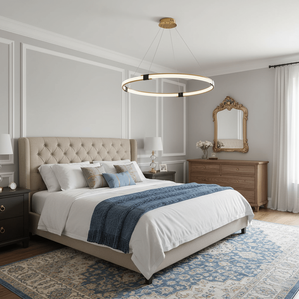Gold Ring Chandelier