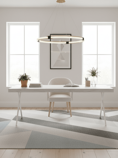 Gold Ring Chandelier