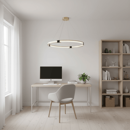 Gold Ring Chandelier