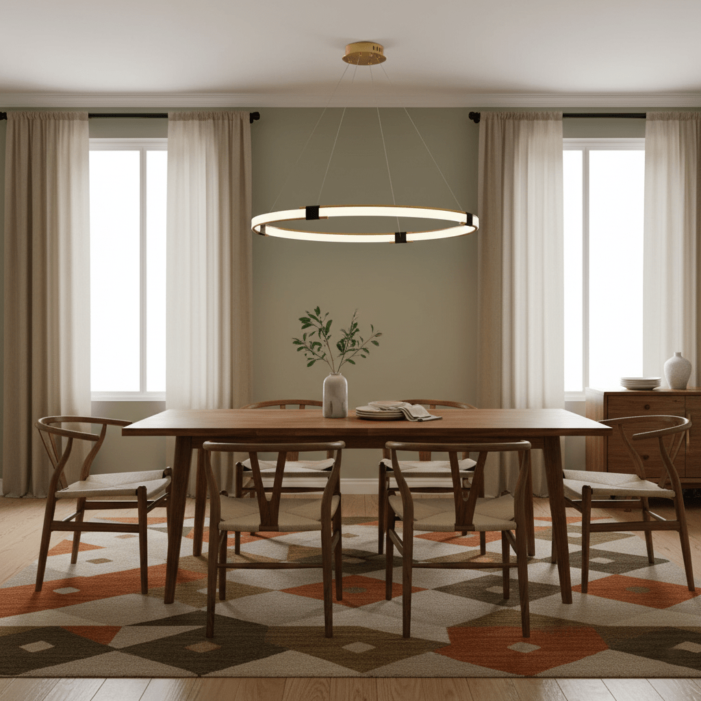 Gold Ring Chandelier