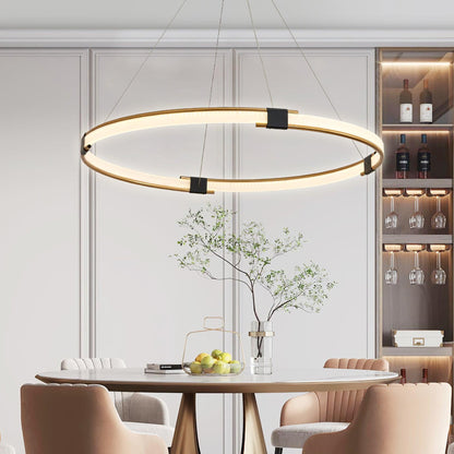 Gold Ring Chandelier