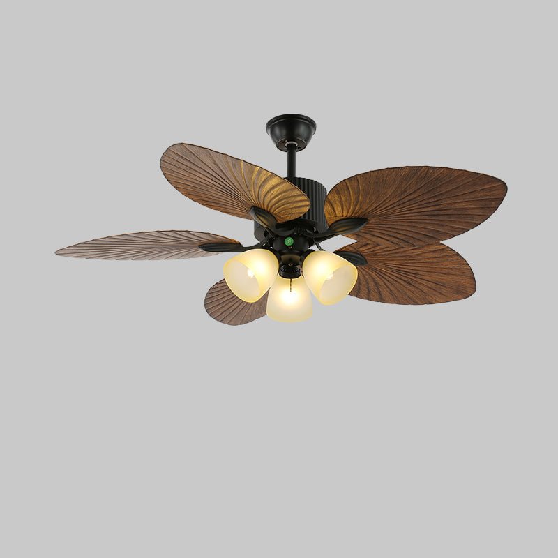 Banana Leaves Ceiling Fan Light