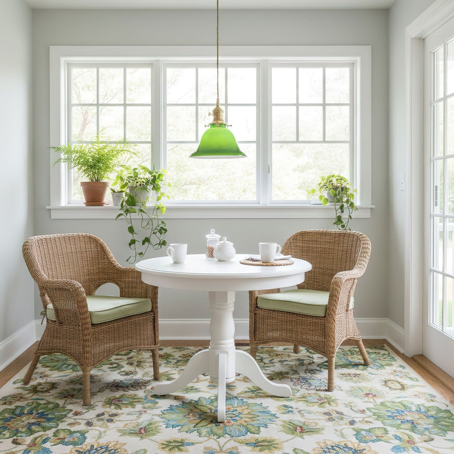 Green Bell Pendant Light