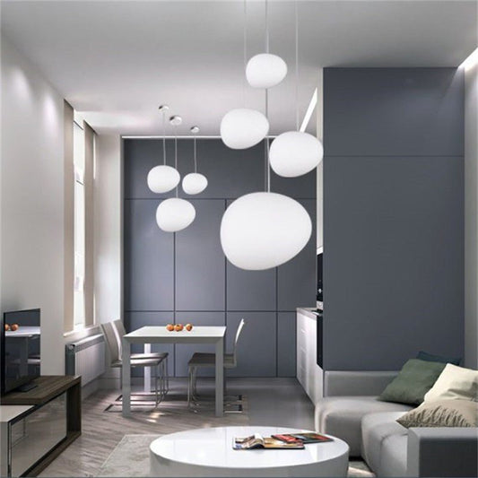 Gregg Stone Shape Glass Pendant Light