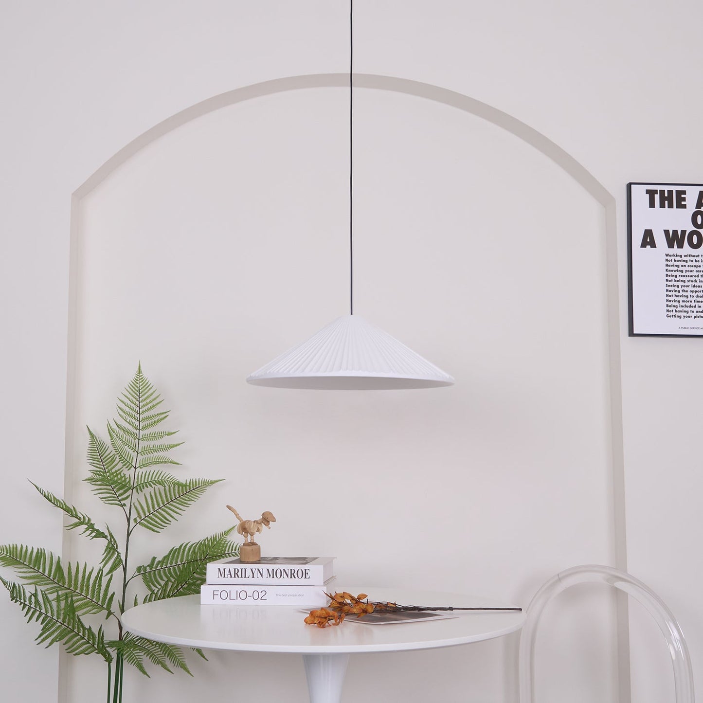 Hat Resin Pendant Lamp
