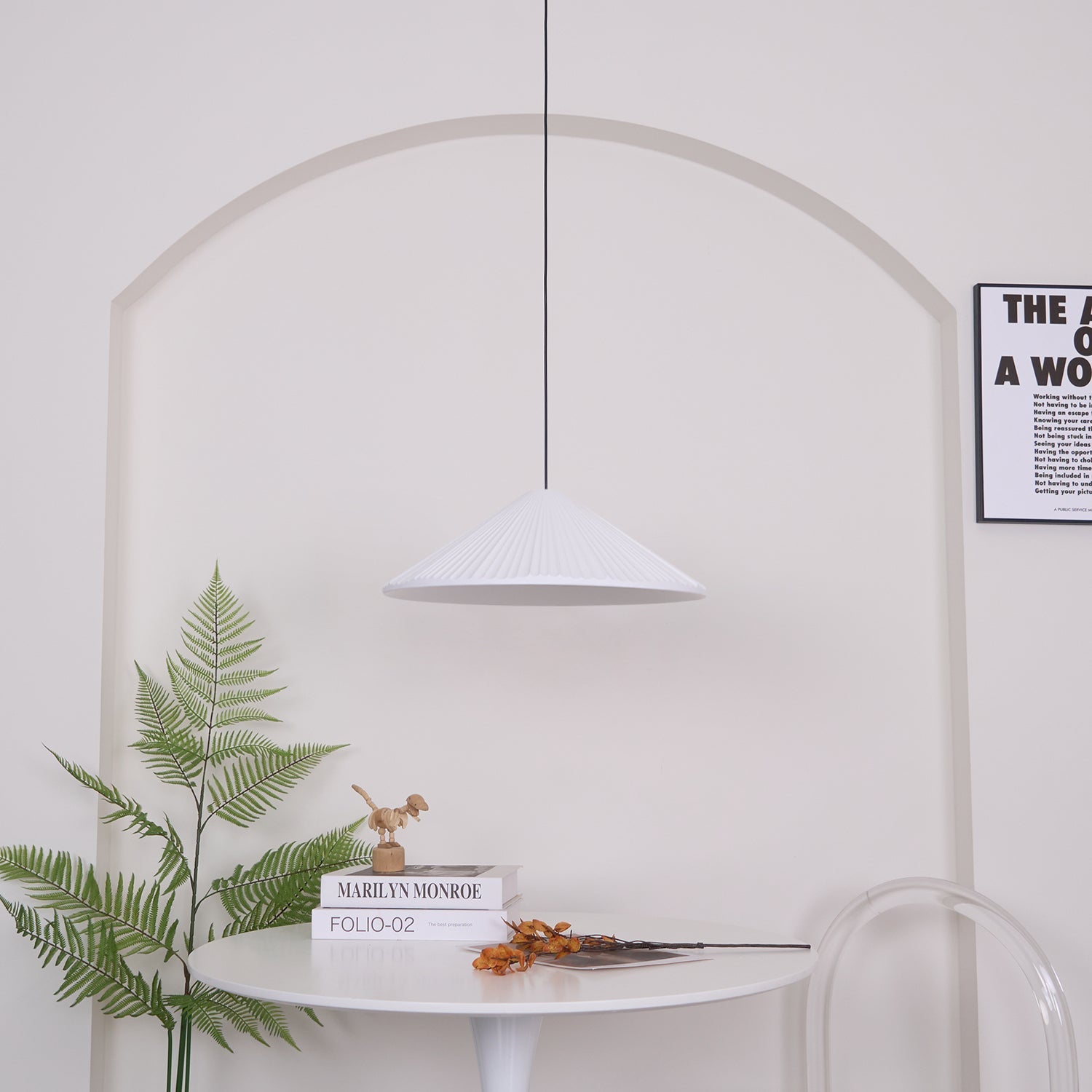 Hat Resin Pendant Lamp