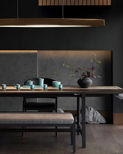 Horizon Linear Wood Pendant Lamp