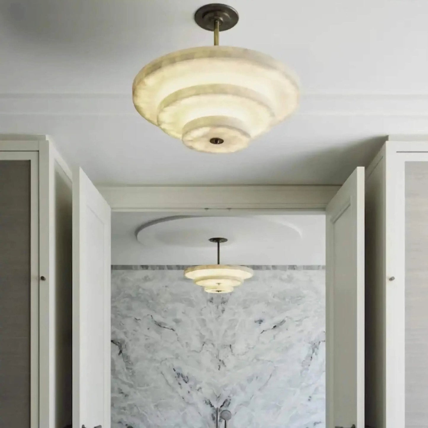 Ice Queen Alabaster Chandelier