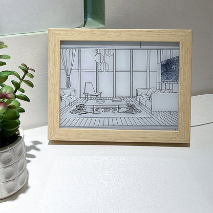 Illuminated Bedside Art Lamp