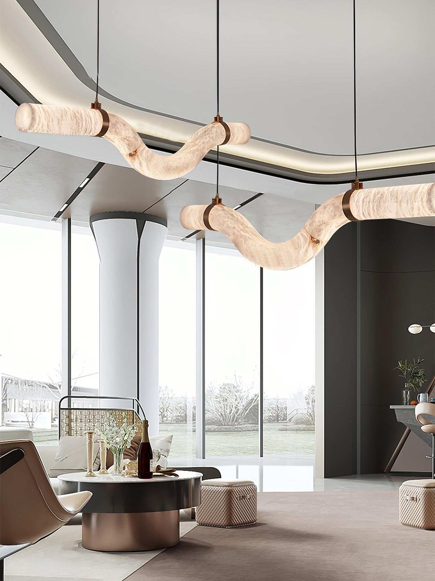 Infinity Alabaster Pendant Lamp