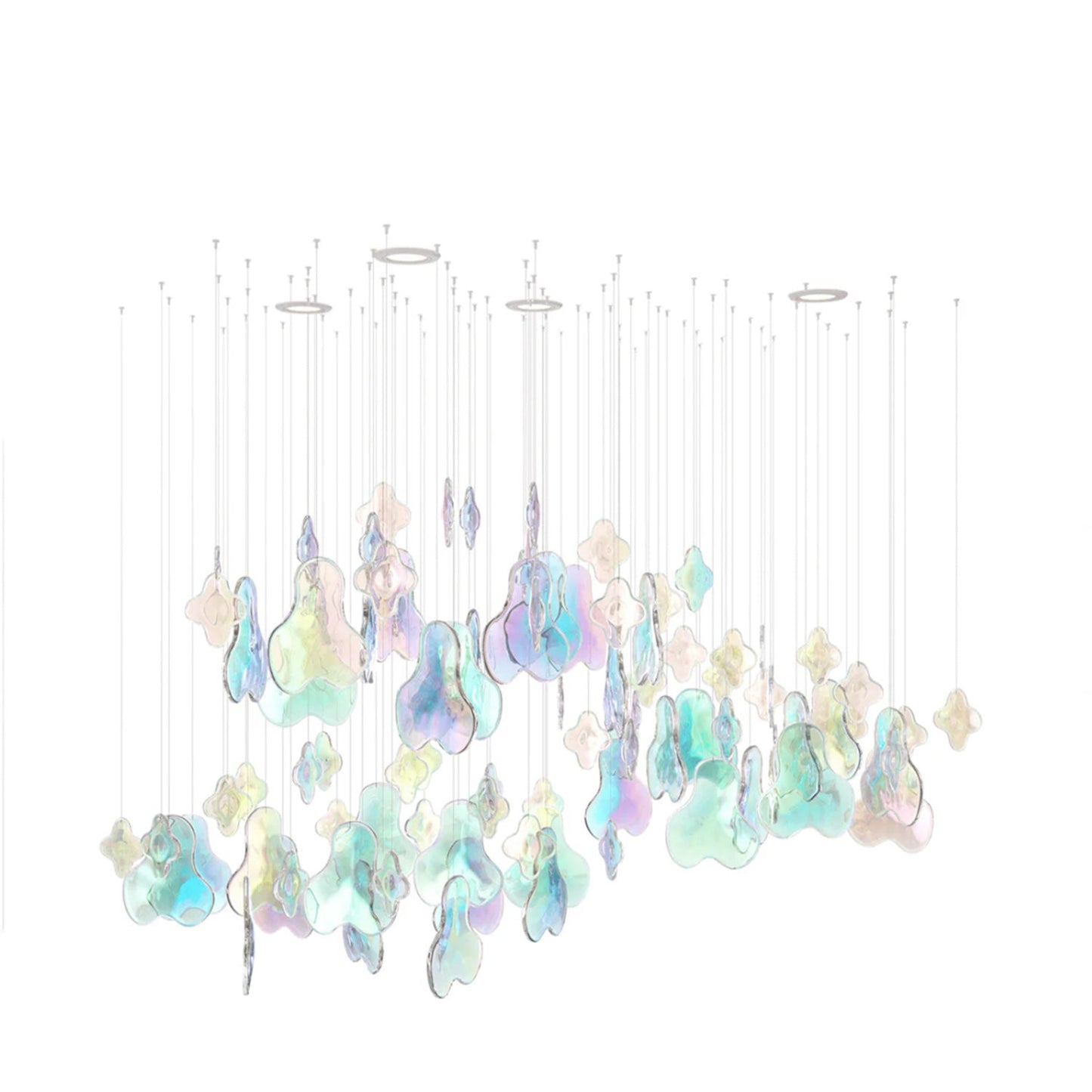 Iris Iridescent Blossom Chandelier