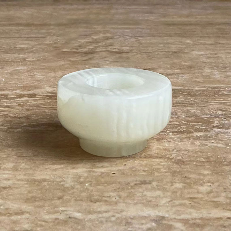Jade Candle Holder