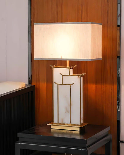 July Alabaster Table Lamp