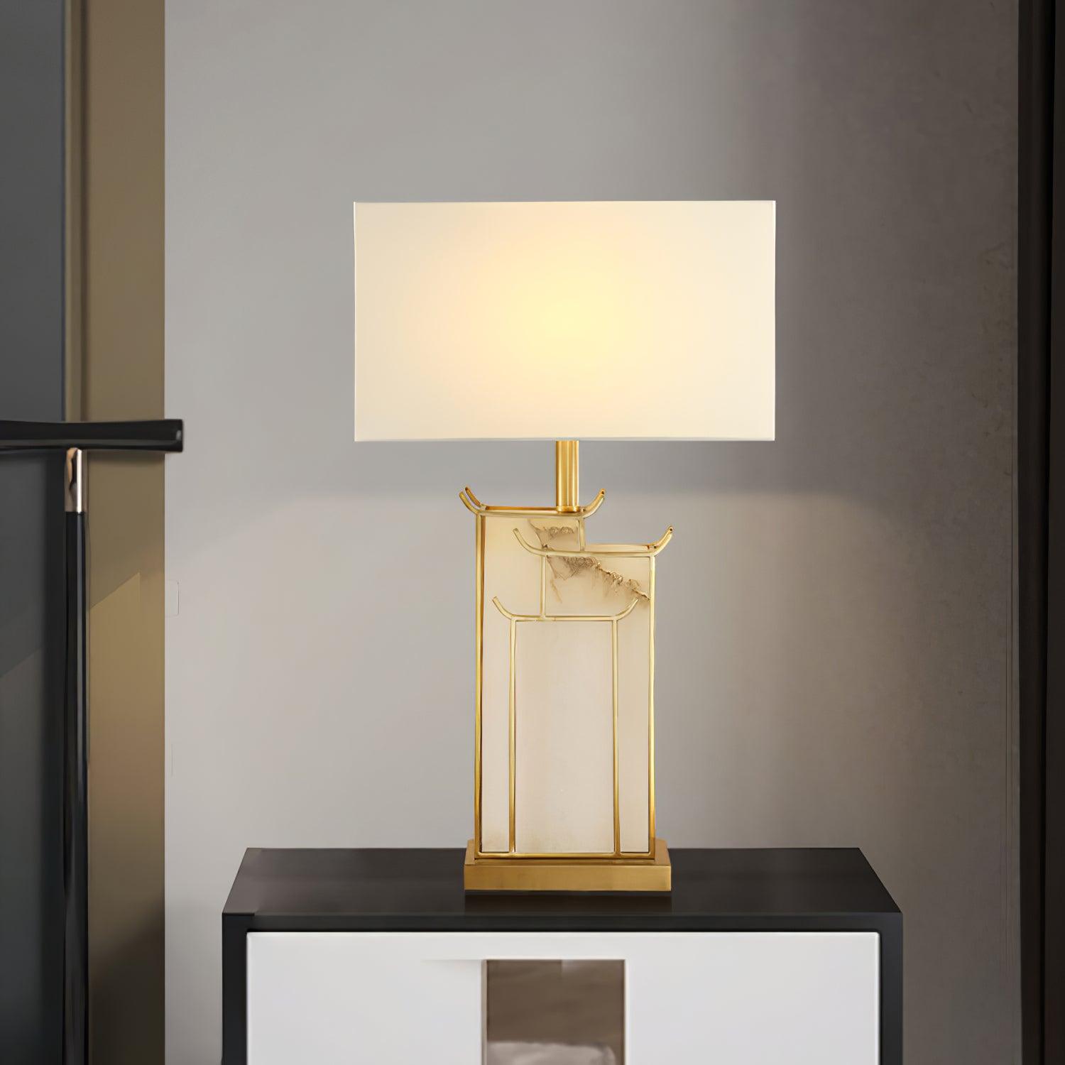July Alabaster Table Lamp