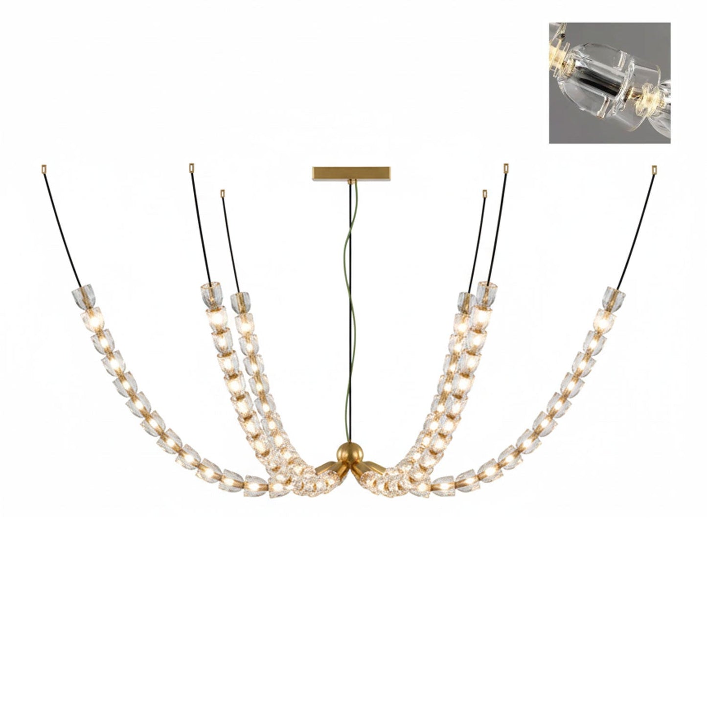 The Gabriel Branch LED Chandelier | Custom Size & Made-to-Order Lighting for Luxury Homes & Commercial Spaces