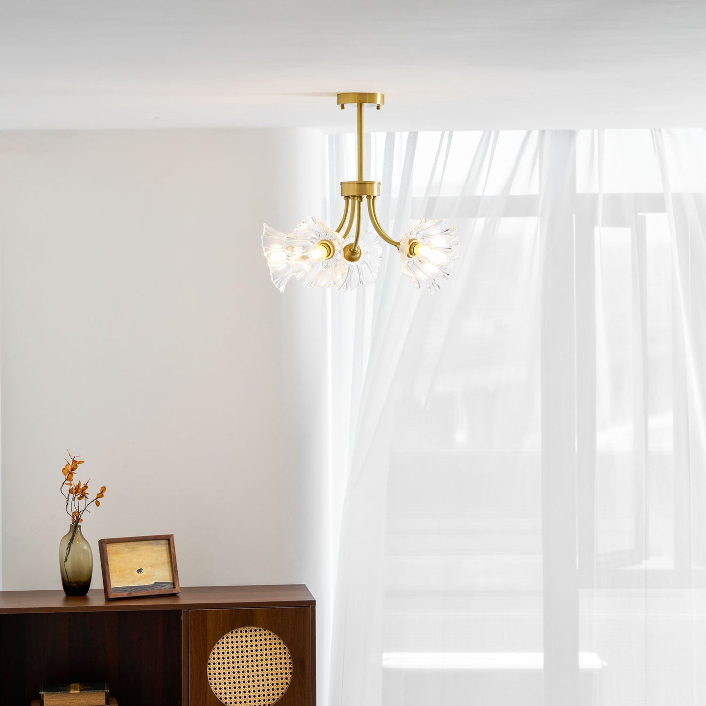 Kalin Flower Glass Chandelier