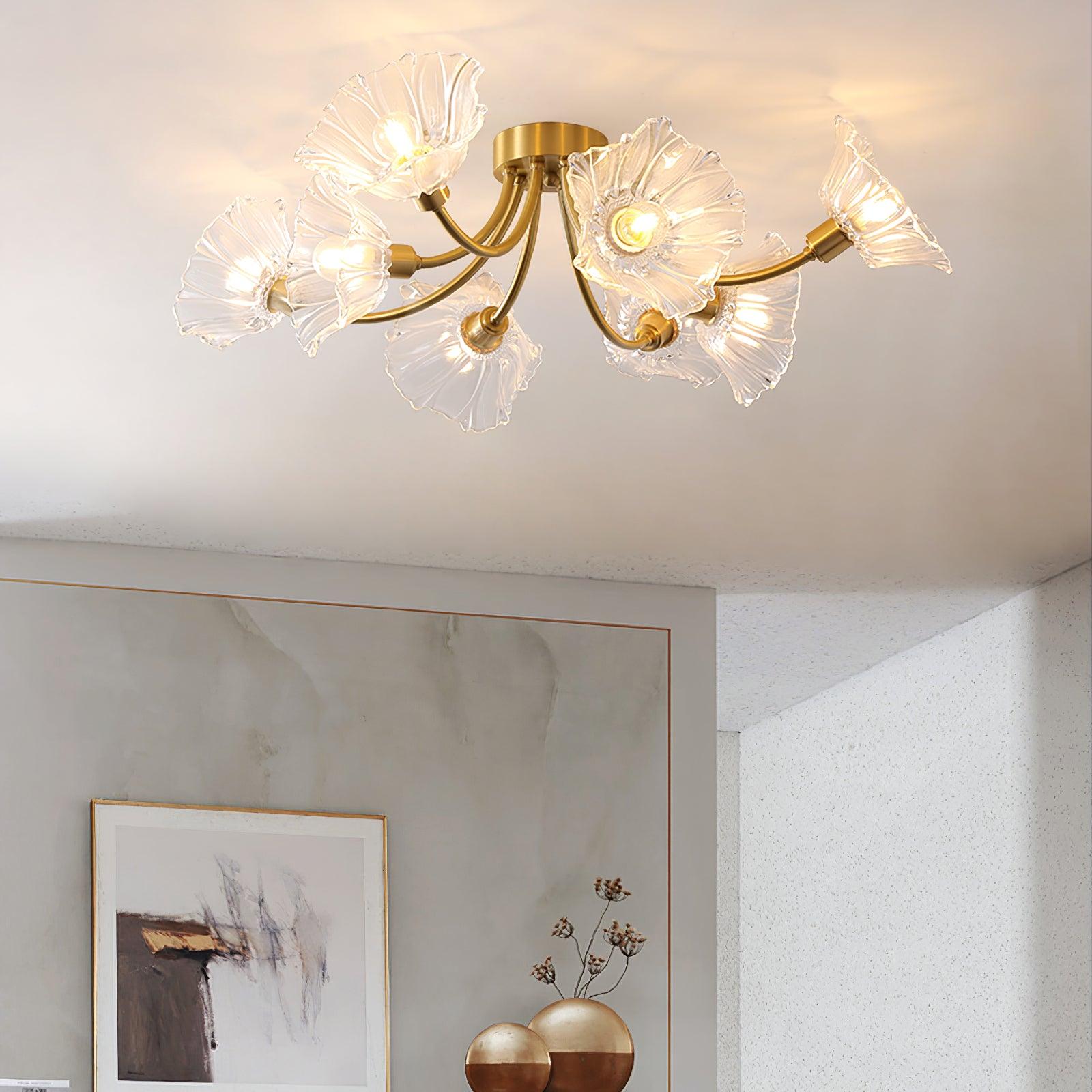Kalin Flower Glass Ceiling Lamp