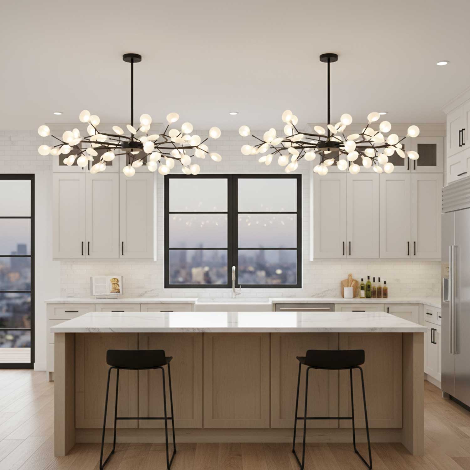 LED Firefly Sputnik Chandelier