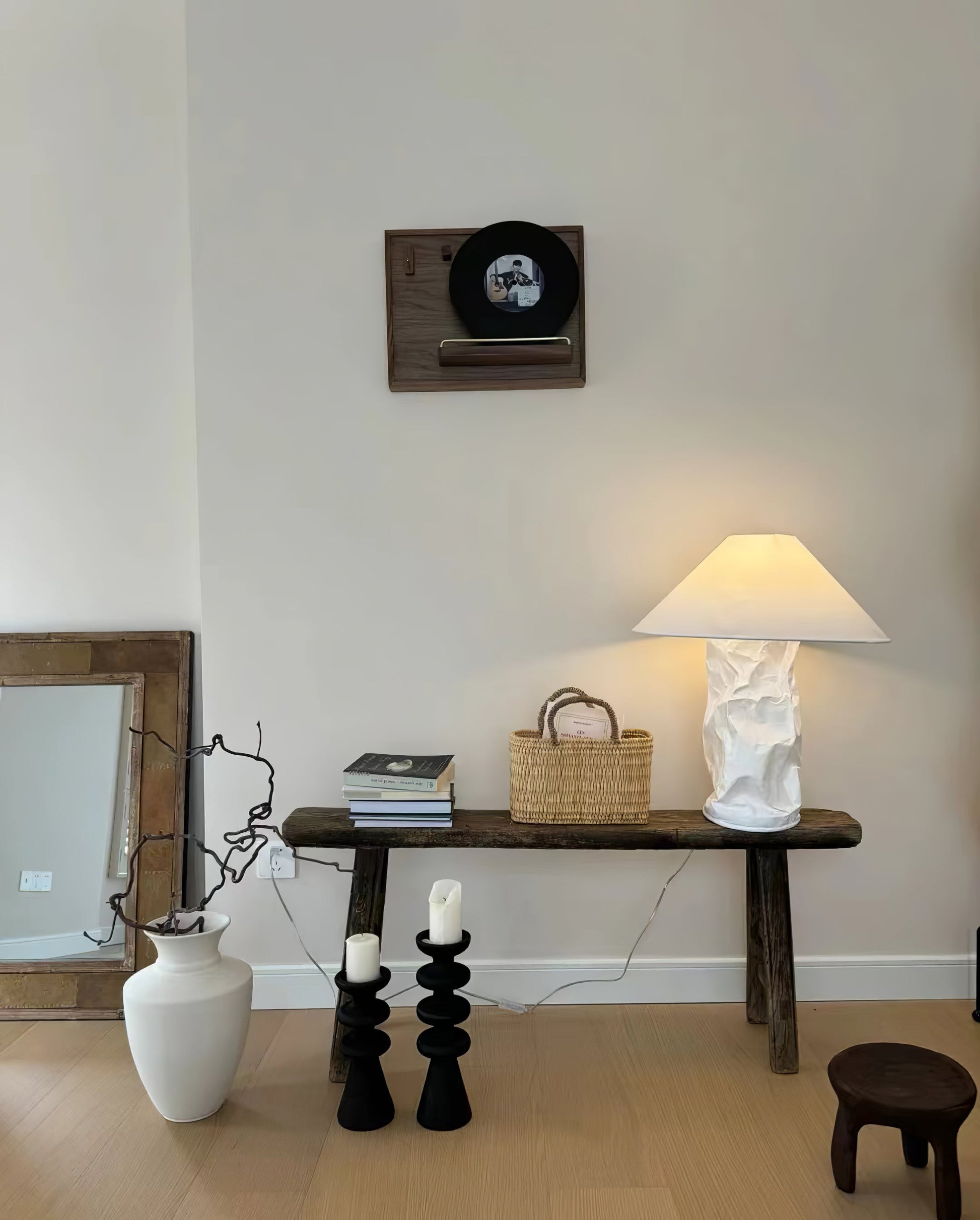 Crinkle Paper Table Lamp
