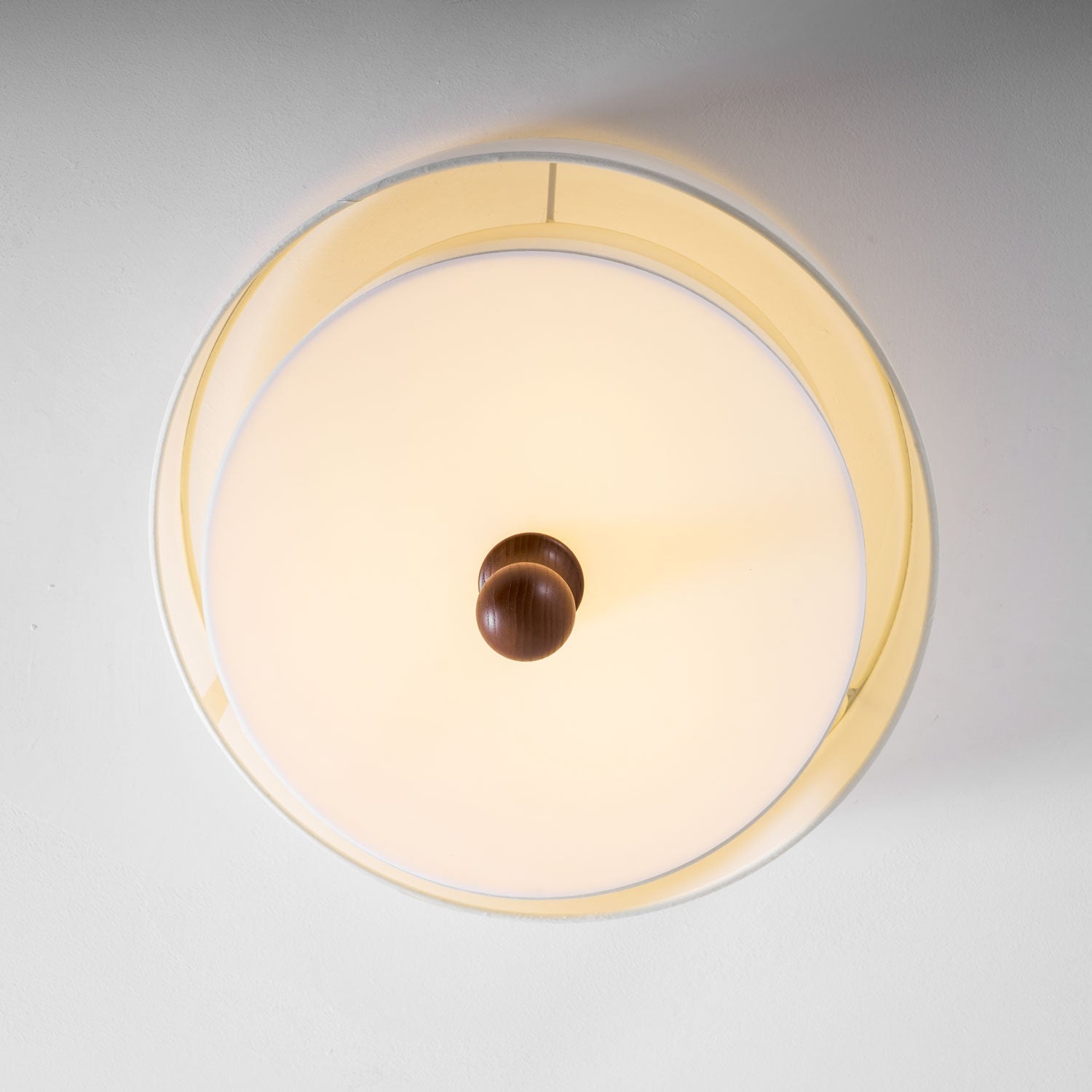 Layered Fabric Ceiling Light