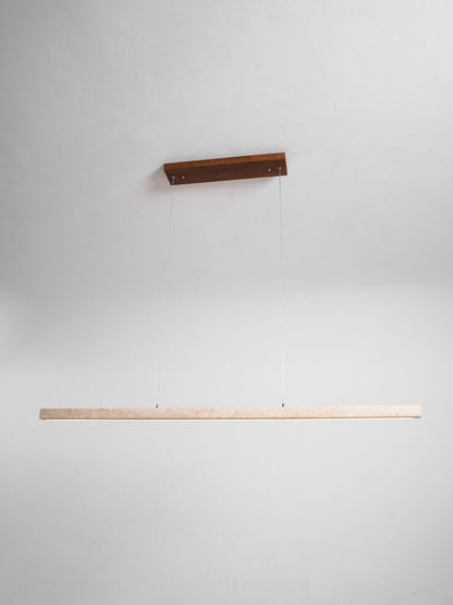 Linear Travertine Pendant Lamp