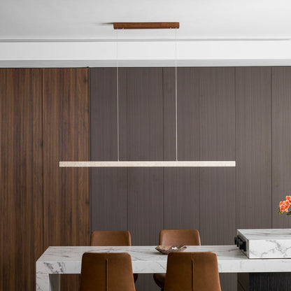 Linear Travertine Pendant Lamp