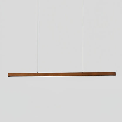 Linear Wooden Pendant Light