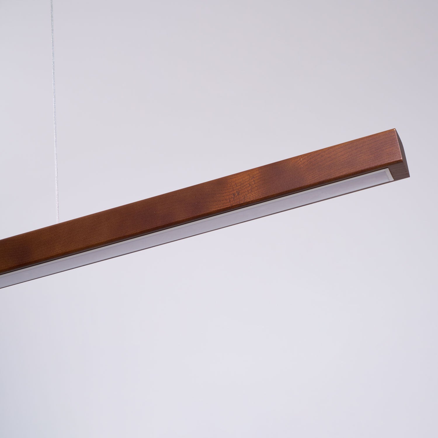 Linear Wooden Pendant Light