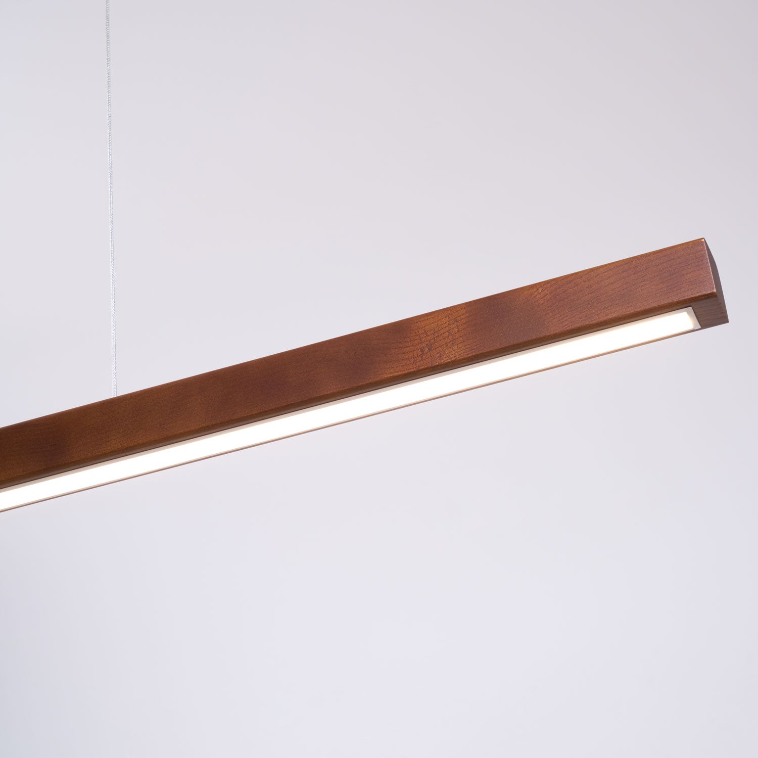Linear Wooden Pendant Light