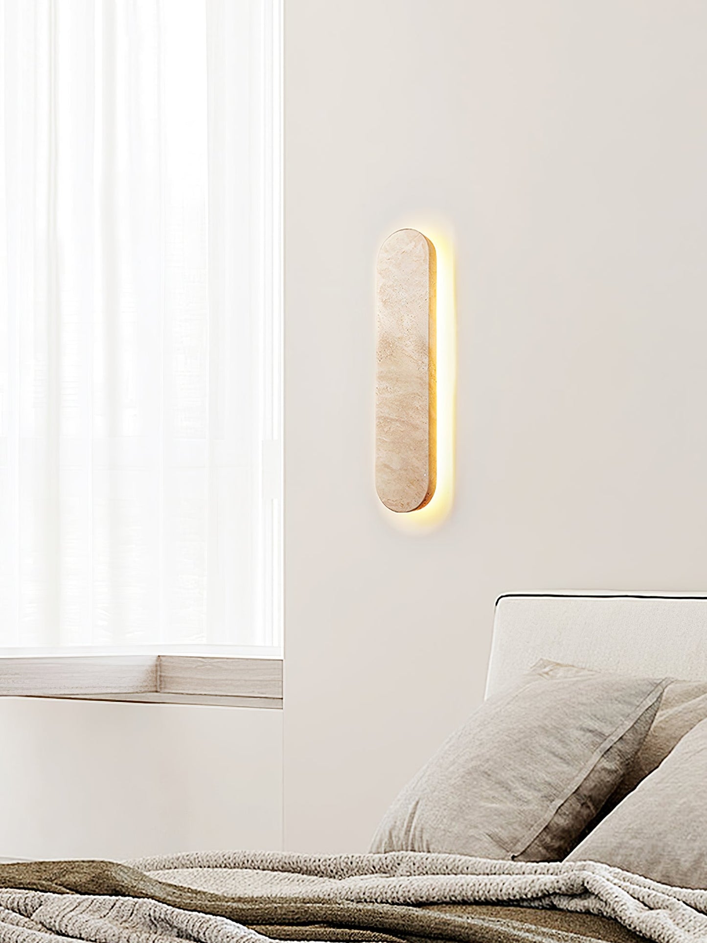 Lior Travertine Wall Light