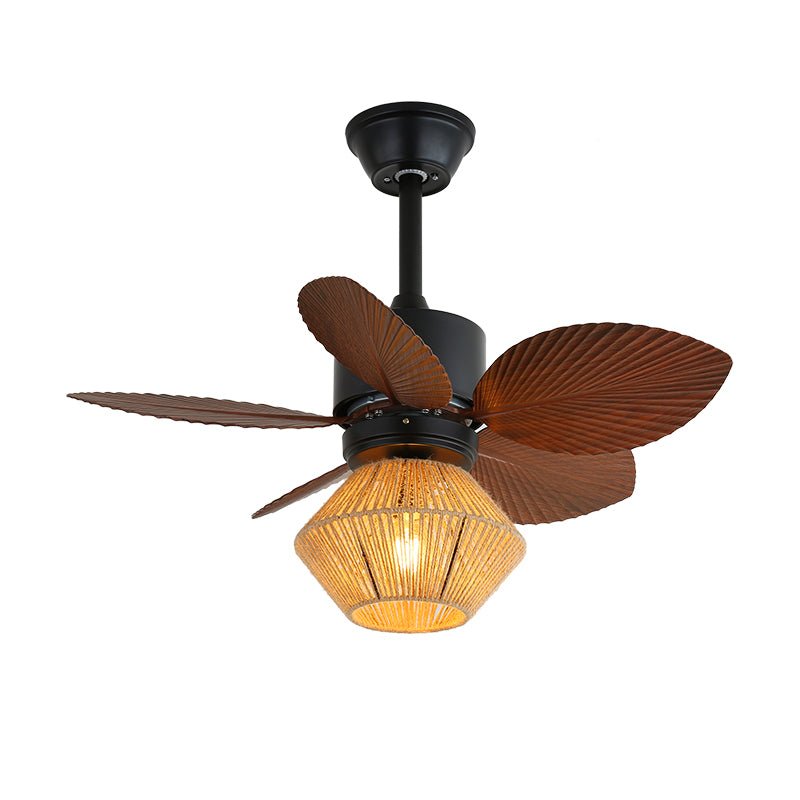 Loft Blade Cage Ceiling Fan Light