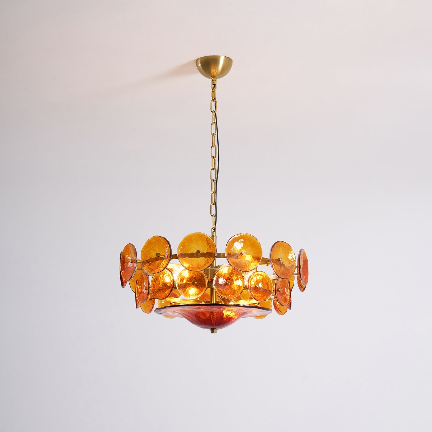 Solaris Disc Murano Chandelier