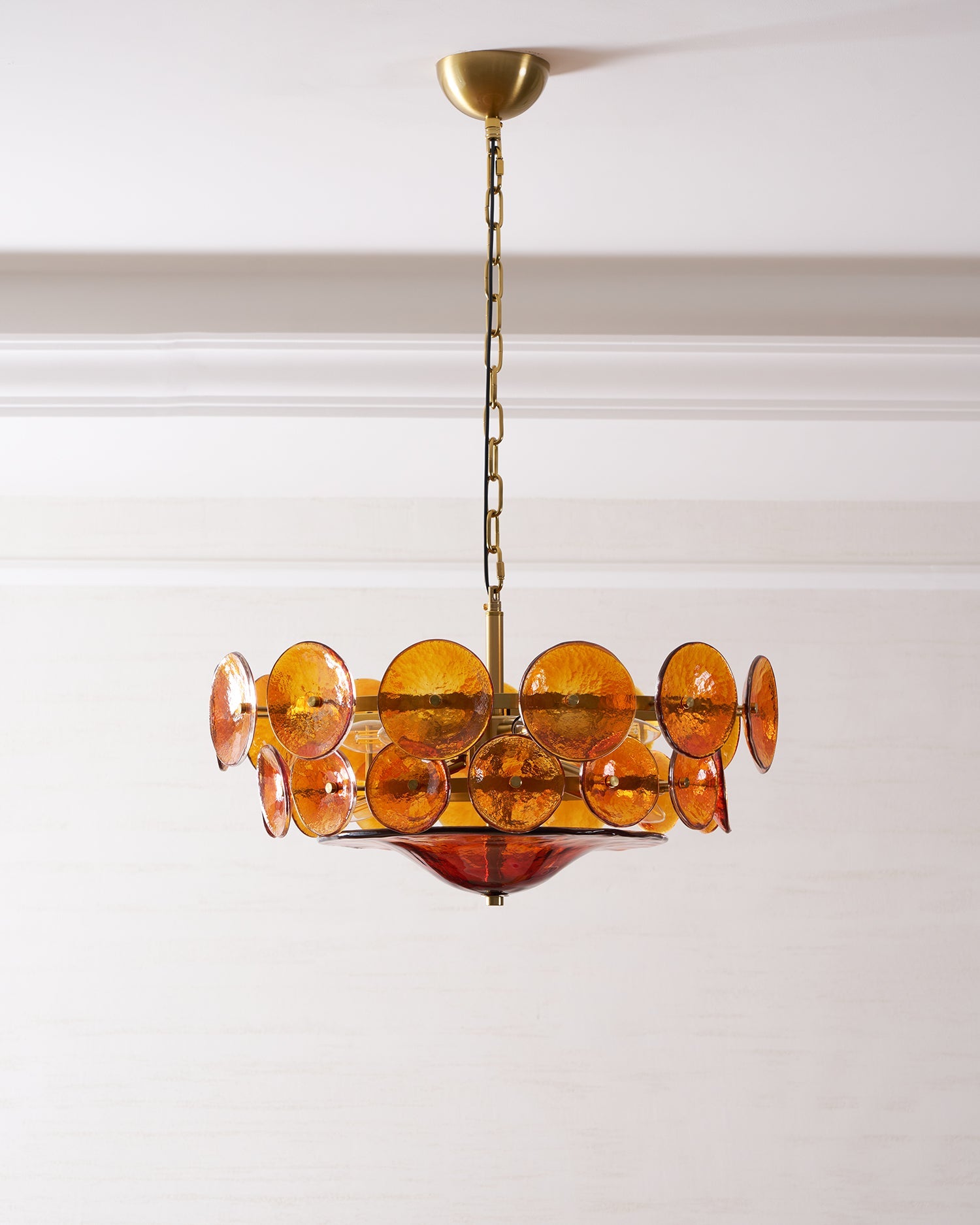 Solaris Disc Murano Chandelier