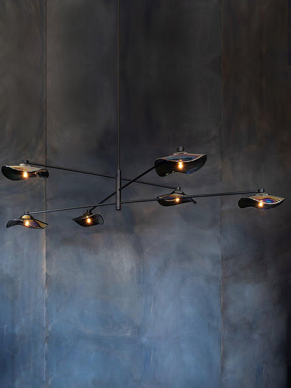 Lotus Leaves Glass Chandelier