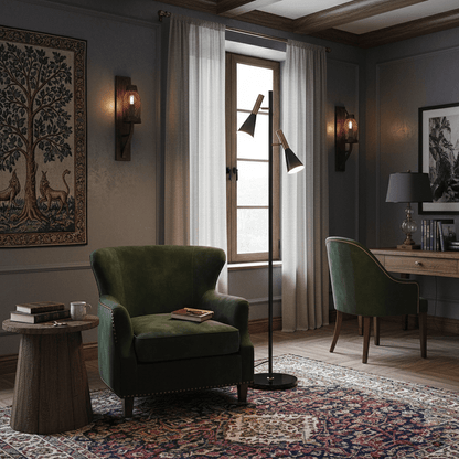 Lron Mouth Floor Lamp