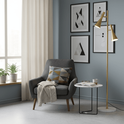Lron Mouth Floor Lamp