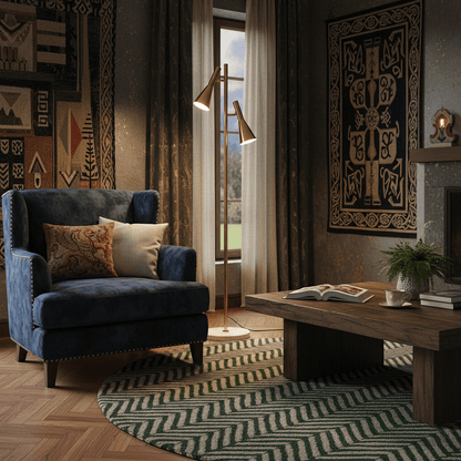 Lron Mouth Floor Lamp