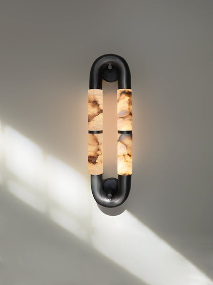 Luma Arc Twin Alabaster Sconce