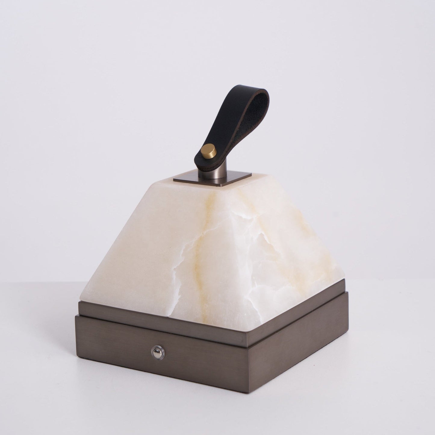 Luma Cube Alabaster Portable Lamp
