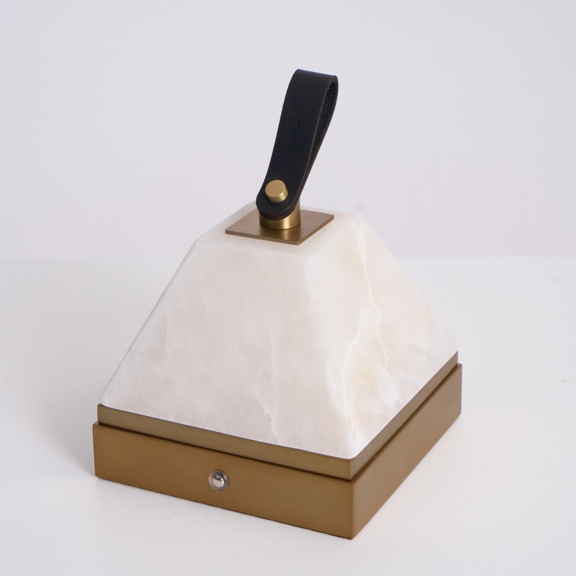 Luma Cube Alabaster Portable Lamp