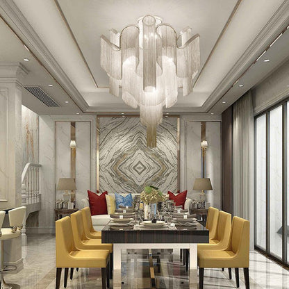 Luminous Cascade Chain Ceiling Light