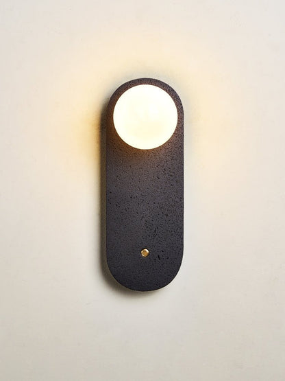 Black Travertine Hearth Sconce