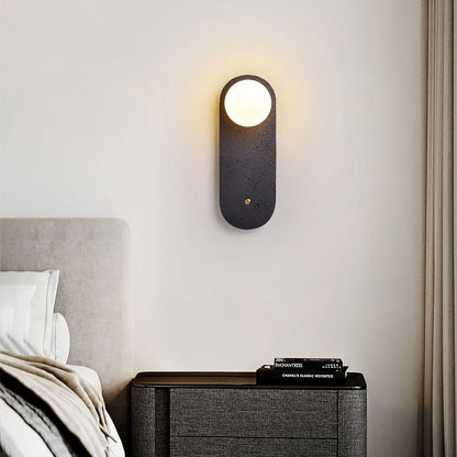 Black Travertine Hearth Sconce