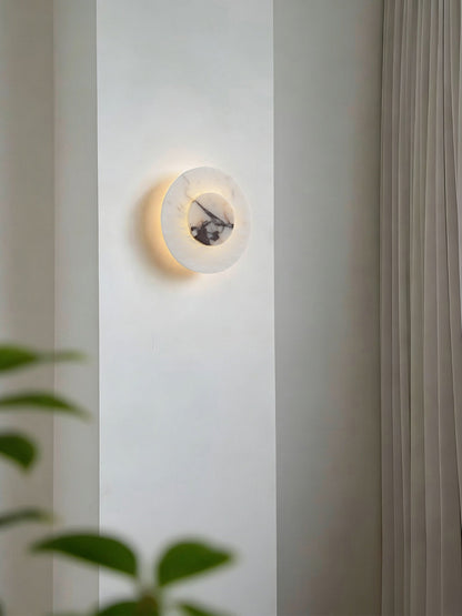 Lunar Veil Alabaster Wall Lamp